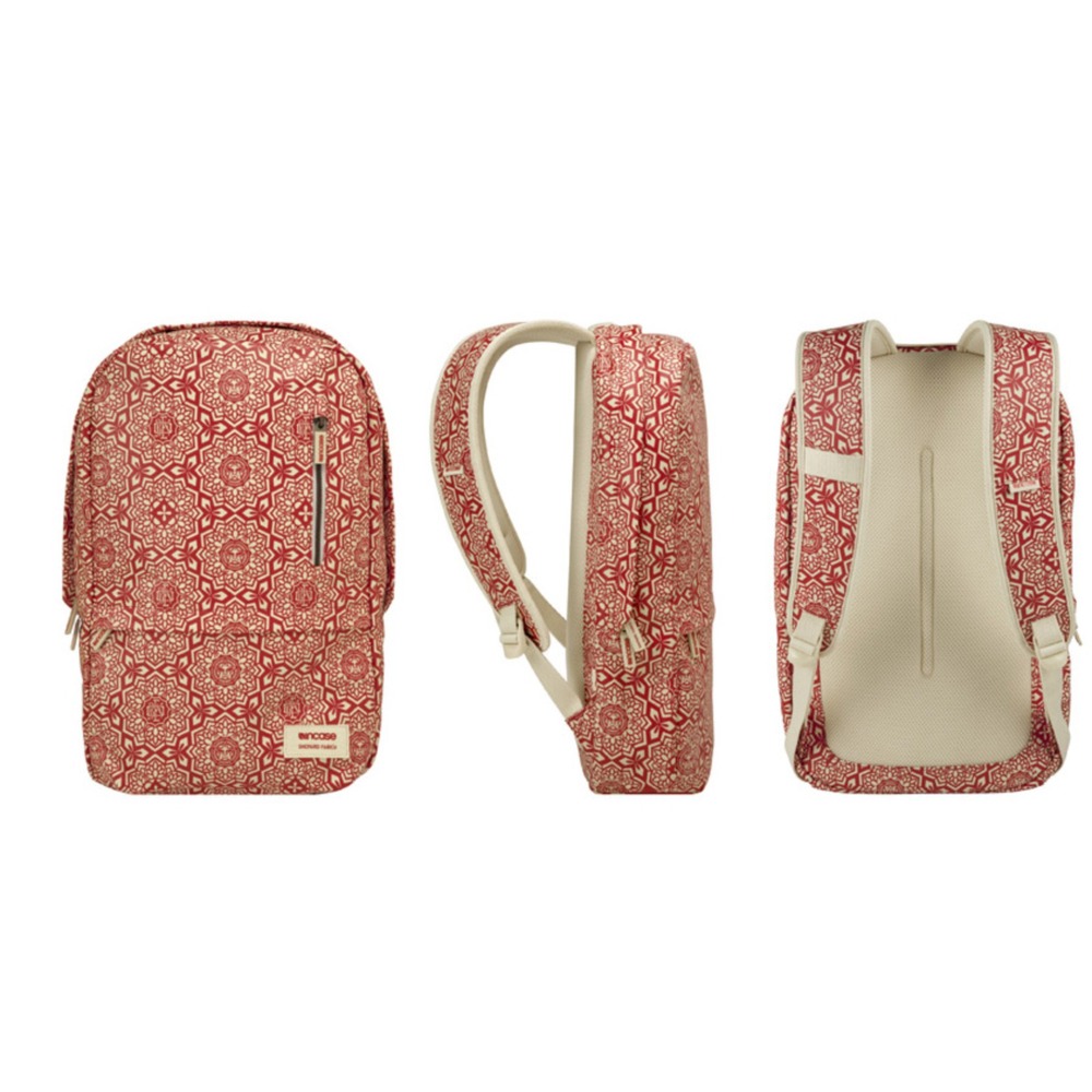Shepard Fairey INCASE X Obey Backpack Collab Laptop Bag 21" POP ART Graffiti Red